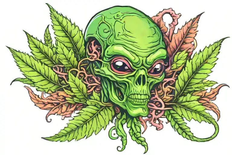 Aliens Weed Leaf