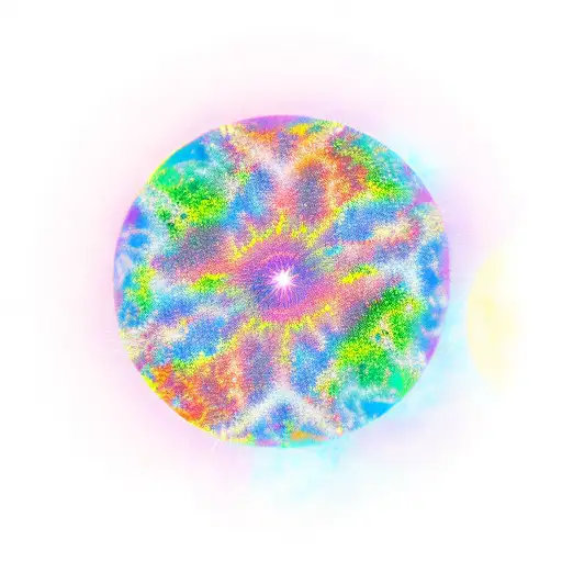 Souls Dancing On Top Of A Circle Overlooking Planet Earth