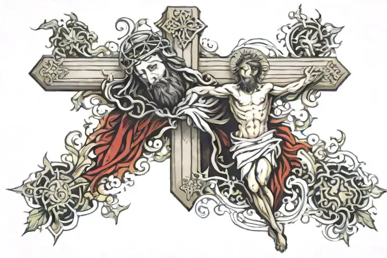 Cross With Jesus Christ