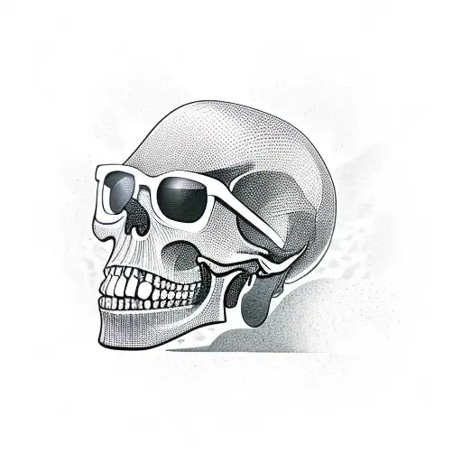 Skull With Glasses