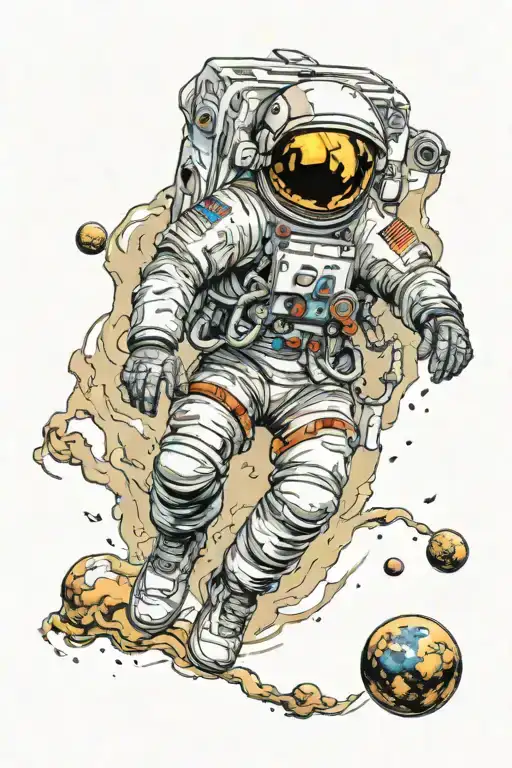 Astronaut Falling