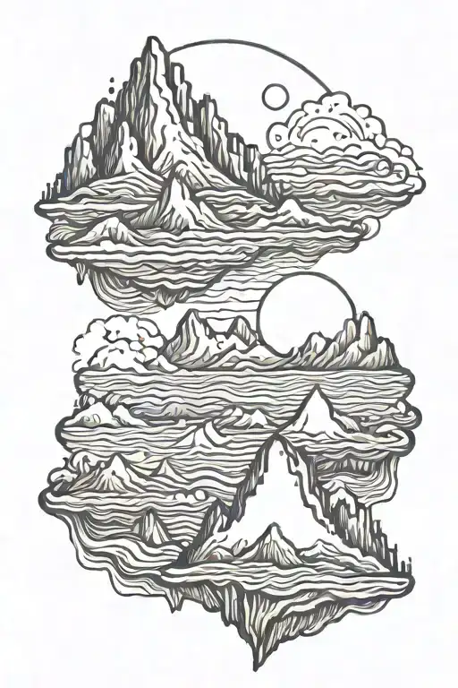 Ocean Mountain Range Made