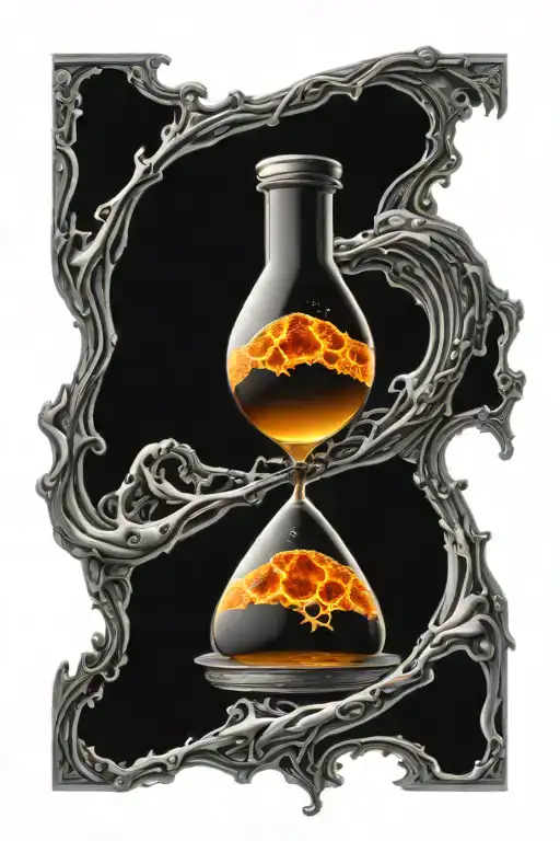 Hour Glass Black Hole Eating Star