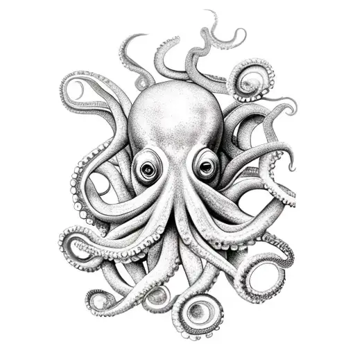 Octopus Leg Cut Open With Landscape