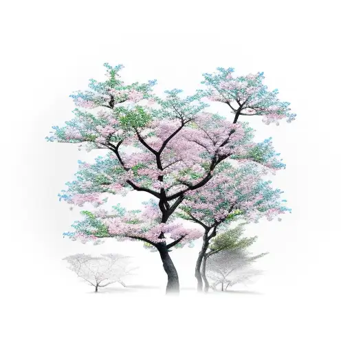 Samurai With Blossom Tree