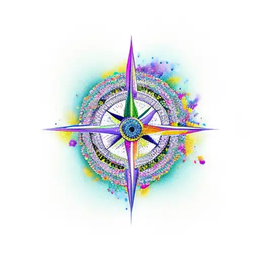 Flowers Compass Butterfly