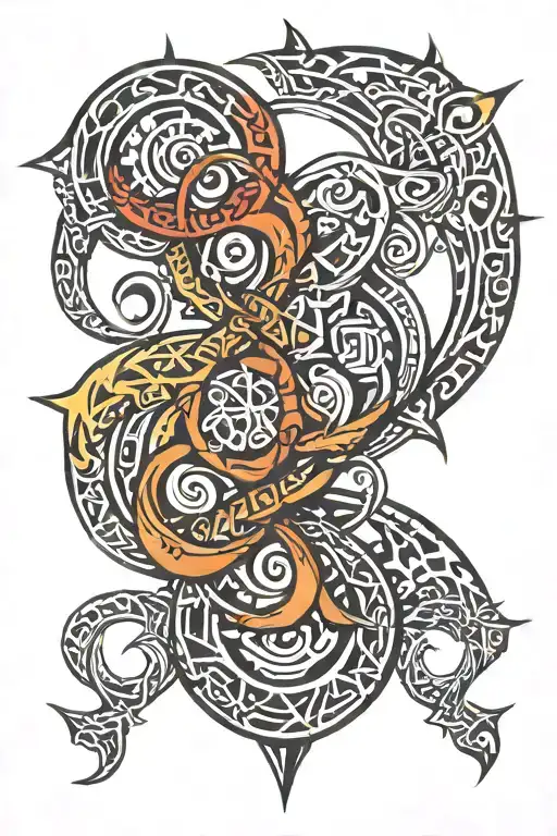 Tribal Symbol Intertwined
