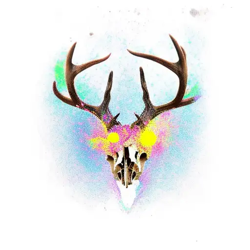 Deer Skull With Tree