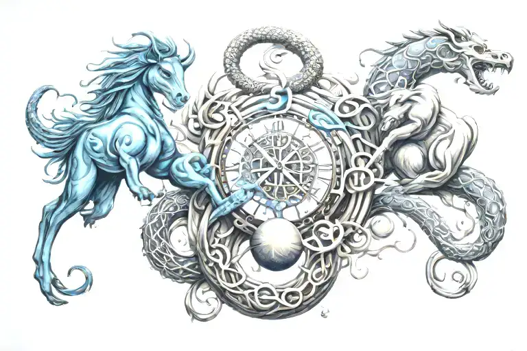 Zodiac Sign Intertwined