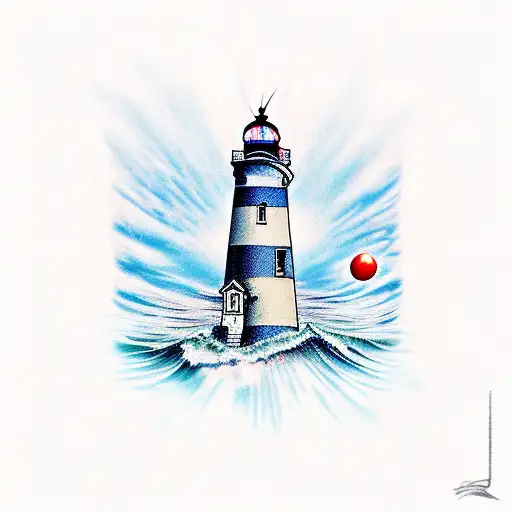 Lighthouse And A Whale