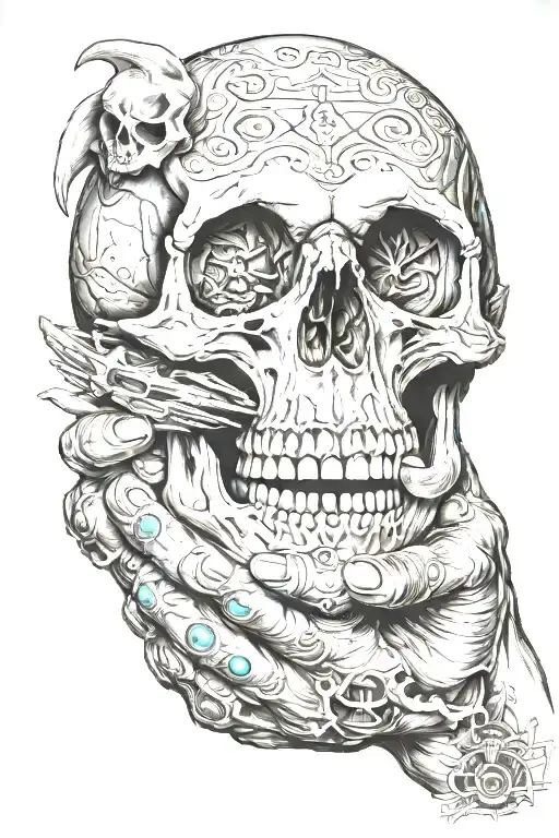 Wybie Lovat Holding A Skull In His Palm