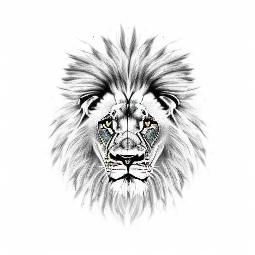 Aggresive Lion That Simbolize Freedom