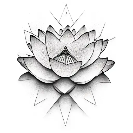 Lotus Flower Held By Hands