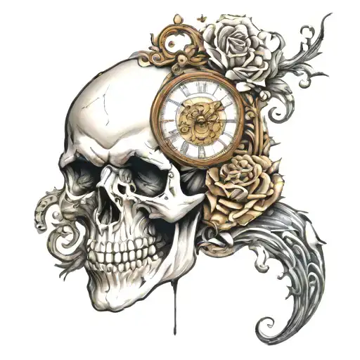 Skull Clock