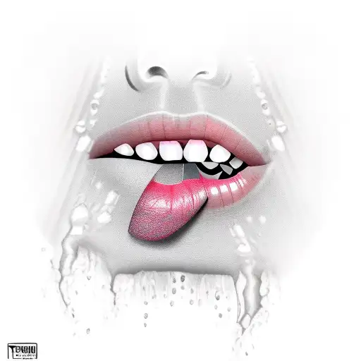 Female Vampire Lips And Teeth