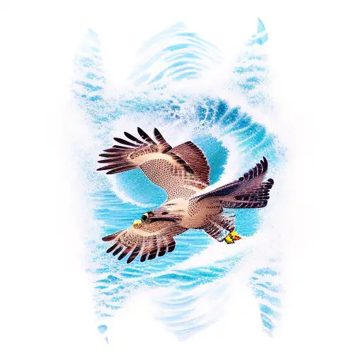 Hawk In Waves