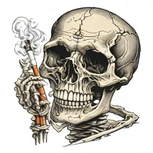Skeleton And A Cigarette