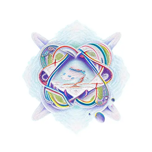 Love And Pleasure Intertwined In A Celestial Design