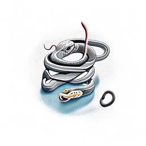 Snake Holding Spoon