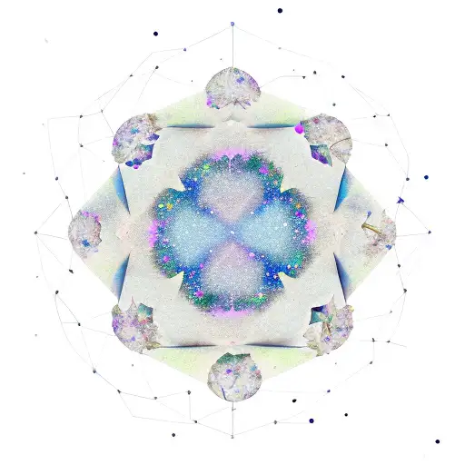 A Constellation Of Capricorn Made With Flower Petals