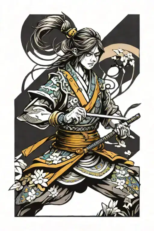 Anime Style Samurai Girl