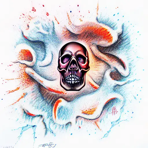 Skull And Fire