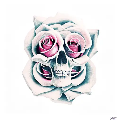Rose With Skulls