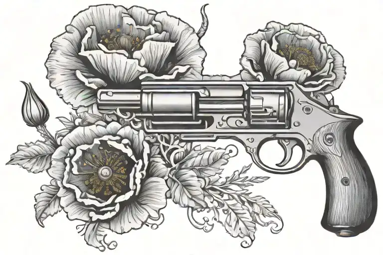 Poppy Flower Shape Of A Gun Morphing