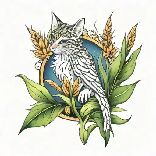 Cattail Plant With Fairy