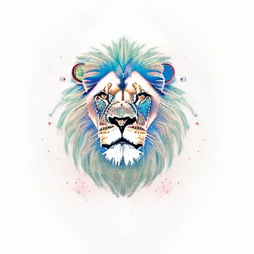 Lion With Big Letter A