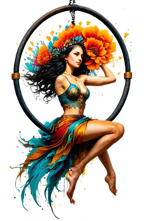 Aerial Hoop Zip Line Feminine