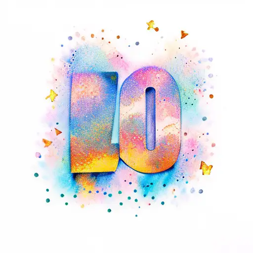 God Lettering Watercolor