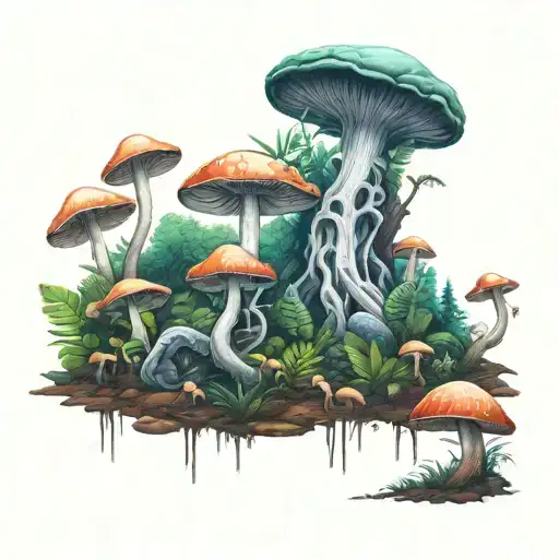 Jurassic Park Mushrooms Forest