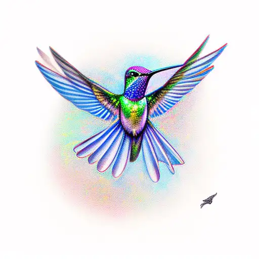 Hummingbird Above Violin