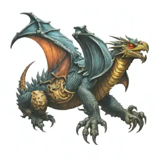 Dragon On Chest From Treasure Planet