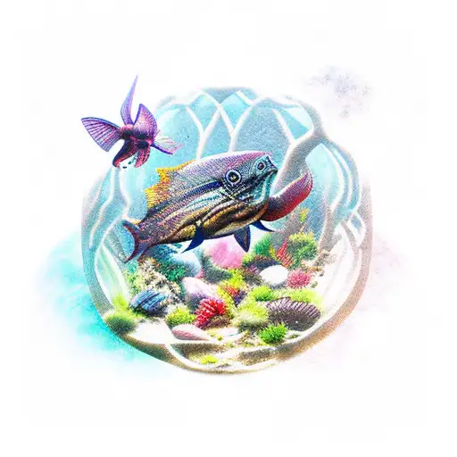 Dark Gothic Nature Aquarium