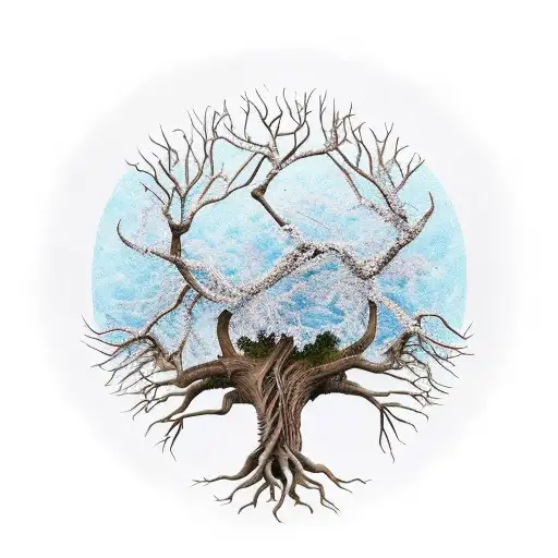 Dead Tree Of Life With My Kids Names In The Tree Branches