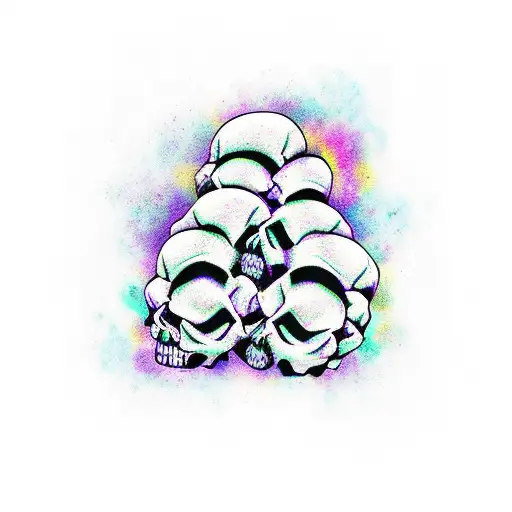 Purple Heart Travel Skull Lovers