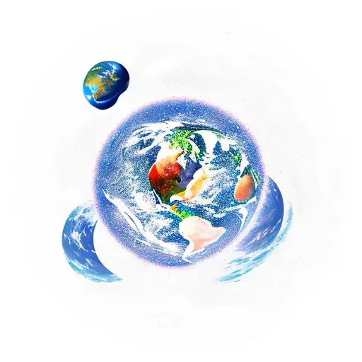 Astronaut Floating In Space With Earth In The Background