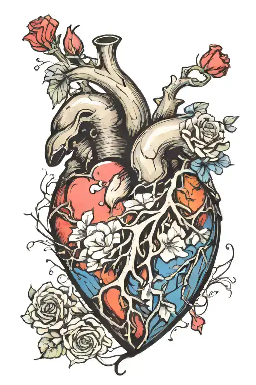 Broken Heart Symbolizing Love