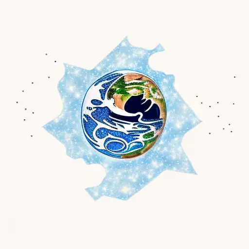 Astronaut Floating In Space With Earth In The Background