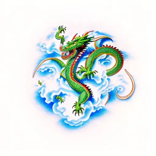 Dragon Shenlong Face Forearm