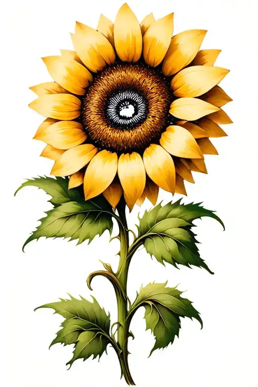 Paw Print Sunflower