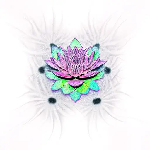 Spider Made Of A Lotus Flower