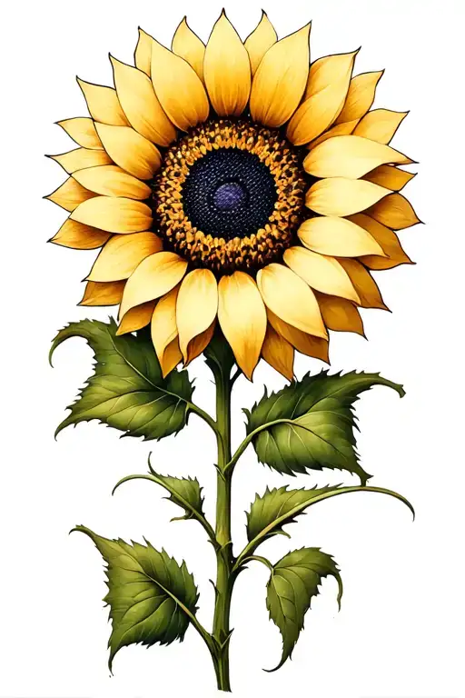 Paw Print Sunflower