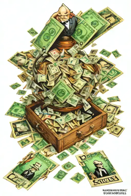 Monopoly Many Diving Into Money