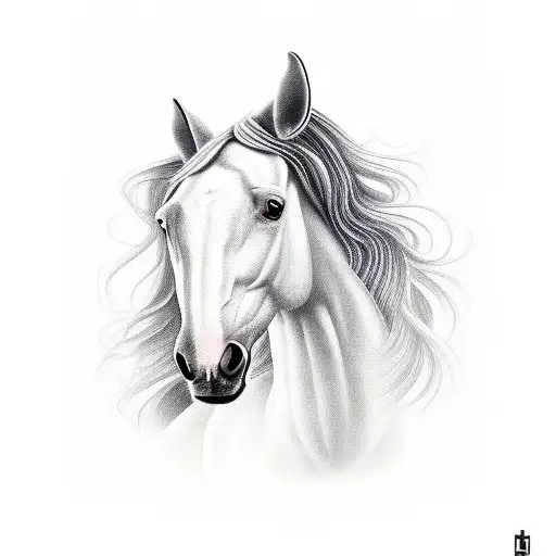 Female Horse In Metal