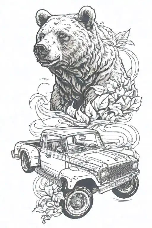 Car And Bear