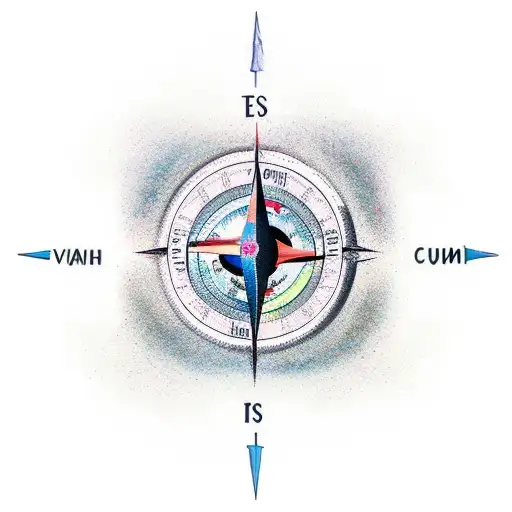 Travel Earth Compass Bech Night Moon