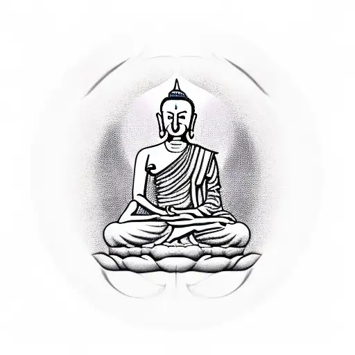 Buddist Symbol Leg Design